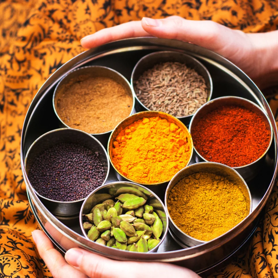 Traditional masala dabba